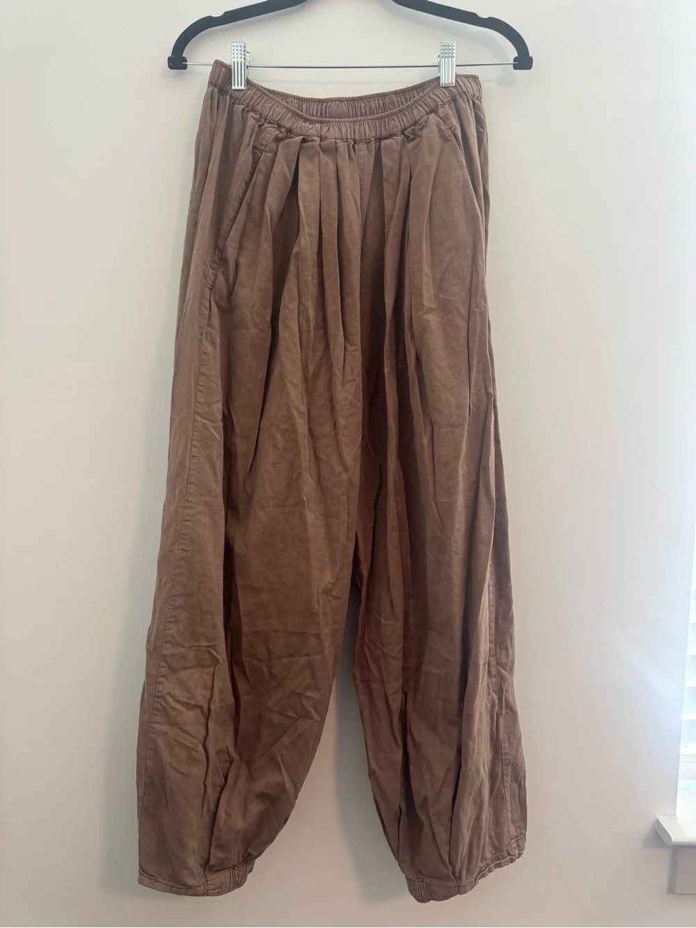 Free People Brown To the Sky Parachute Pants